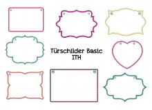 ITH Stickserie - Türschilder Basics